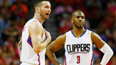 J.J. Redick (izq.) y Chris Paul. jugadores estelares de los Clippers.