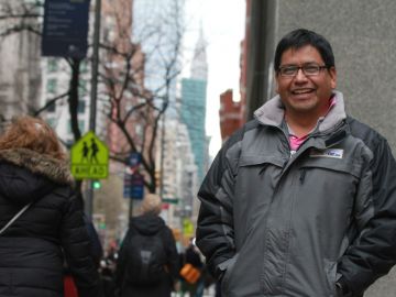 Ángelo Cabrera, feliz de estar de regreso a Nueva York.