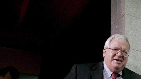 Fotografía tomada en noviembre de 2006 en la que se registró al entonces presidente de la Cámara de Representantes de Estados Unidos, Dennis Hastert.