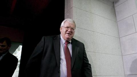 Fotografía tomada en noviembre de 2006 en la que se registró al entonces presidente de la Cámara de Representantes de Estados Unidos, Dennis Hastert.