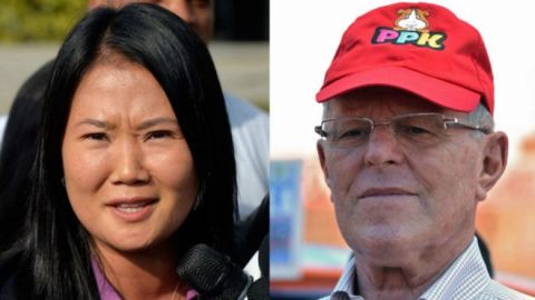 Keiko Fujimori y Pedro Pablo Kuczynski son los dos favoritos para avanzar a la segunda vuelta de las presidenciales.