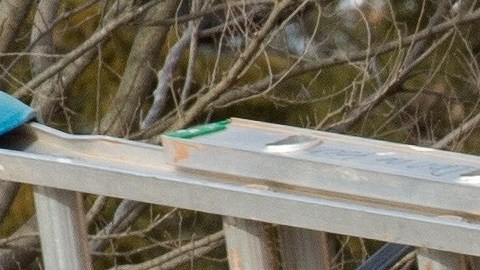El obrero cayó de una escalera cuando trabajaba en un edificio.