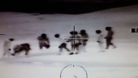 Contrabandistas capturados con una cámara de imagen térmica usada por el Servicio Marítimo de la Guardia Civil española.