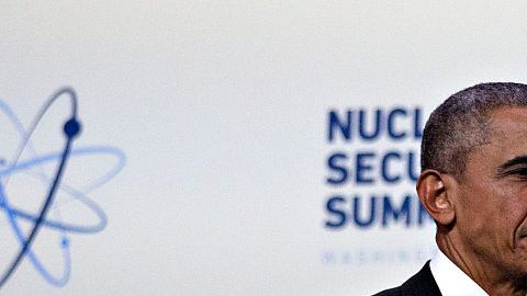 El presidente Obama llega a la  Cumbre de Seguridad Nuclear el 1 de abril de 2016. Andrew Harrer/Pool/Getty Images