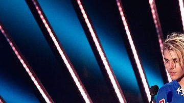 Justin Bieber fue otro de los artistas más reconocidos de la noche.