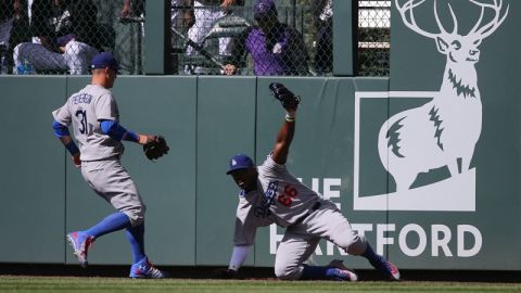 El cubano Yasiel Puig se lució en Coors Field el fin de semana.