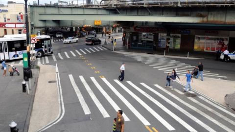 Intersección de Bushwick y Ridgewood, área que divide a Brooklyn y Queens, NYC.