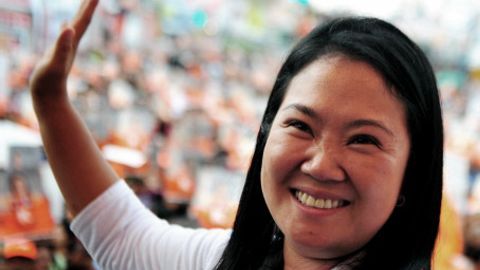 Keiko Fujimori, candidata a la presidencia de Perú.