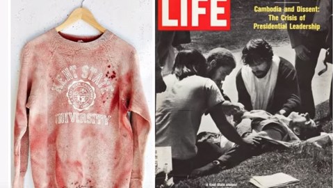 La matanza de Kent, en Ohio, también fue centro de controversia por un diseño de Urban Outfitters.