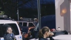 Momento en que los pandilleros eran trasladados a la comisaría.