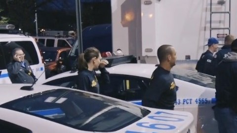 Momento en que los pandilleros eran trasladados a la comisaría.