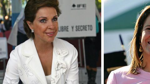 Marta Sahagún, Margarita Zavala y Angélica Rivera.