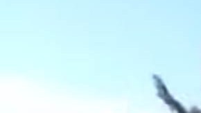 El incidente ocurrió justo cuando el reportero terminaba de narrar.