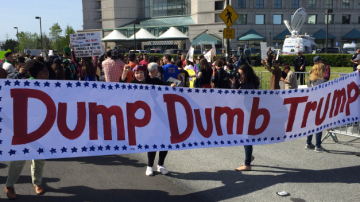 Miles se manifestaron en San Francisco en contra de Donald Trump.