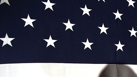 US Flag Ohio Governor And GOP Presidential Candidate John Kasich Campaigns In South Carolina