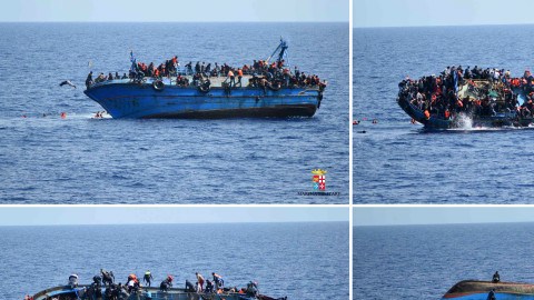 Aunque la marina italiana acudió en su ayuda, siete personas perecieron ahogadas.
