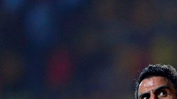 El festejo de Cristian Pellerano tras anotar el gol del empate ante León.