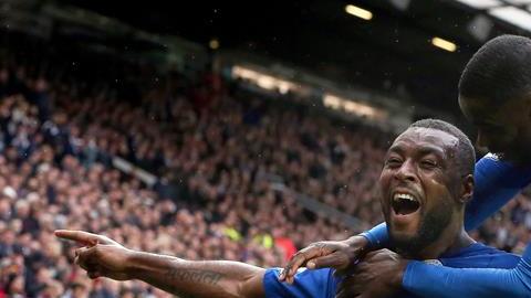 Wes Morgan festeja el gol del empate.
