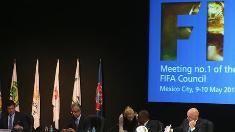 Una postal del Congreso de la FIFA en la Ciudad de México.
