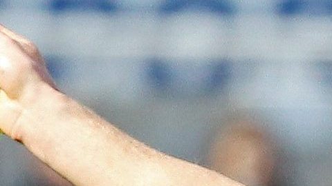 Kane en acción en el último partido de la temporada.