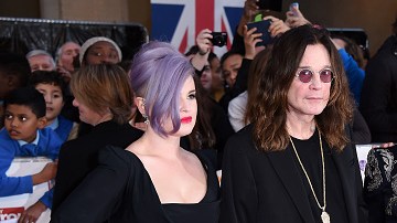 Ozzy y Sharon Osbourne con sus hijos Kelly y Jack.