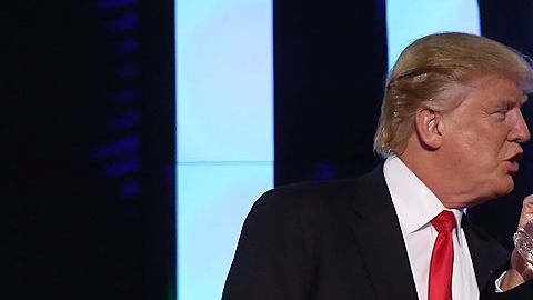 Donald Trump y John Kasich en un debate en Miami. Joe Raedle