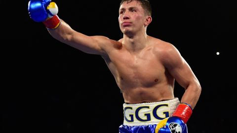 Gennady Golovkin tras vencer a Dominic Wade en Inglewood.