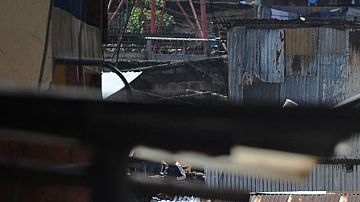 Las fuertes lluvias provocaron el desplome de este edificio en Nairobi, Kenia, en abril.