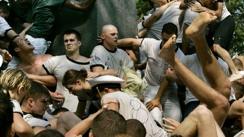 Naval Academy Freshmen Undergo Rights Of Passage