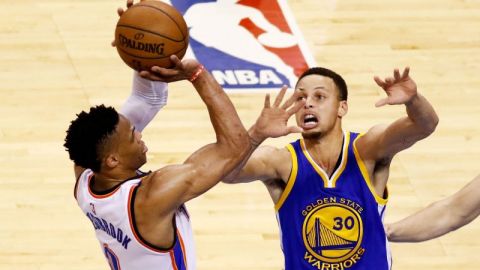 Russell Westbrook, movedor del Thunder, ha borrado a Stephen Curry en la serie y es posiblemente el mejor jugador de la NBA en estos playoffs.