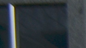 Un manifestante con cartel en mano que reza: “Never Trump Wall en el centro de Chicago”.