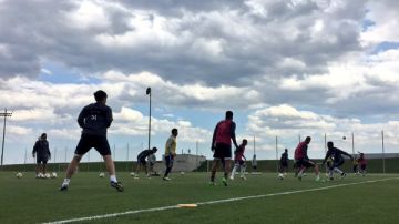 El NYC FC se entrenó hoy en Toronto.