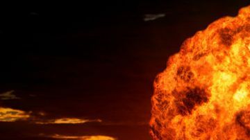 Explosión atómica.