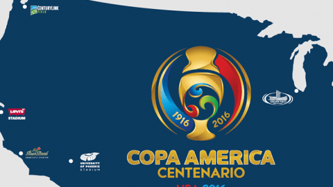La Copa América Centenario se juega del 3 al 26 de junio.