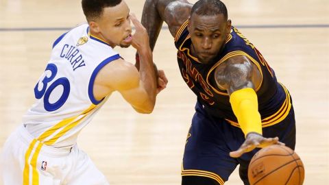 Stephen Curry y LeBron James