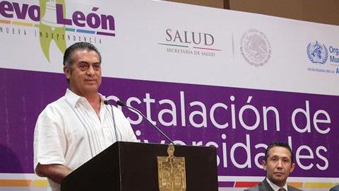 Jaime Rodríguez Calderón, gobernador de Nuevo León, México.