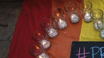 Homenaje a las víctimas.