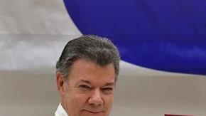 El presidente de Colombia y el líder de las FARC. EFE