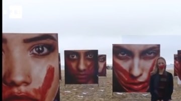 Se montó también una exposición como protesta.