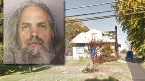 Captura de pantalla de foto de Lee Kaplan y de su residencia.distribuida por el Departamento de Policía de Lower Southampton.
