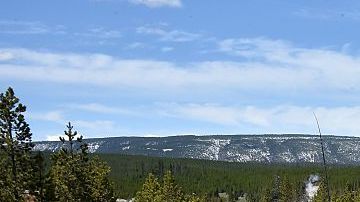 Así lucen las fuentes termales en el área de la cuenca de géiseres de Norris en Yellowstone.