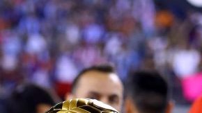 Alexis Sánchez celebra la victoria sobre Argentina en la final de la Copa América Centenario.