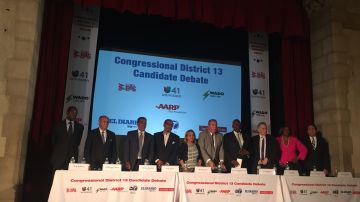 Candidatos del Distrito 13 debatieron por la silla de Charles Rangel en el Congreso