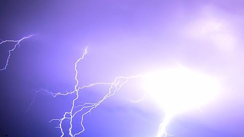 La temporada de los monzones en India viene acompañada con muchas tormentas eléctricas.