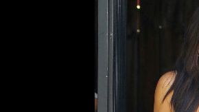 La esposa de Kanye West fue vista jugando con sus dos hijos.