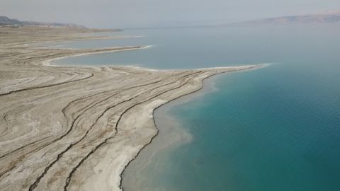 El nivel del agua del Mar Muerto baja a un ritmo de un metro al año