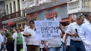 Manifestaciones de médicos en México.