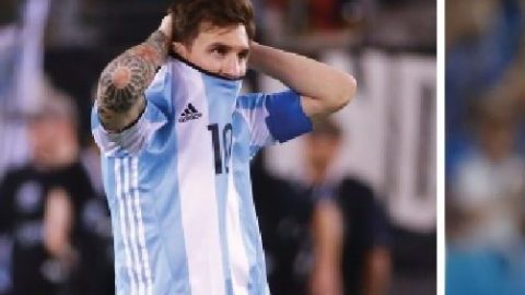 Messi y Vardy. Argentina e Inglaterra la pasan mal.