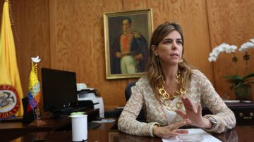 Consul general de Colombia Maria Isabel Nieto es su oficina en Manhattan.
Photo Credito Mariela Lombard/El Diiario NY.