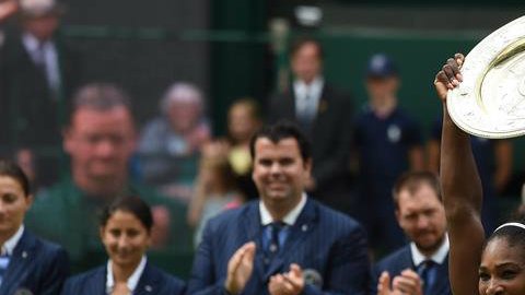 Serena obtuvo su título 22 de Grand Slam y el séptimo en Wimbledon.